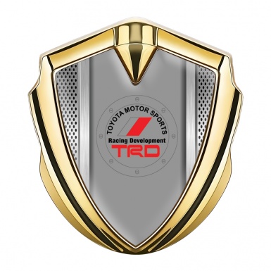 Toyota Bodyside Domed Emblem Gold Metallic Grate Oval Sport Logo