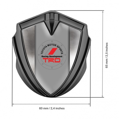 Toyota Bodyside Emblem Self Adhesive Graphite Tin Panel Circle Motif Variant