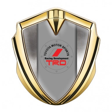 Toyota Bodyside Emblem Self Adhesive Gold Tin Panel Circle Motif Variant