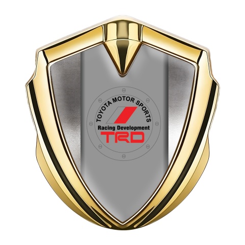 Toyota Bodyside Emblem Self Adhesive Gold Tin Panel Circle Motif Variant