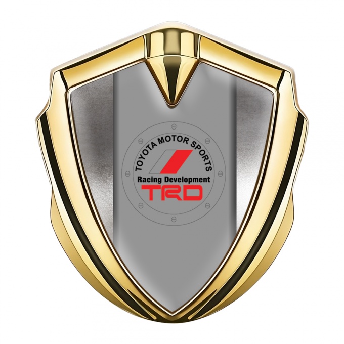 Toyota Bodyside Emblem Self Adhesive Gold Tin Panel Circle Motif Variant