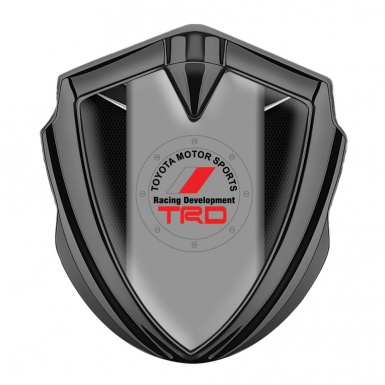 Toyota 3D Car Metal Domed Emblem Graphite Charcoal Net Chrome Elements