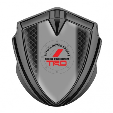 Toyota Emblem Badge Self Adhesive Graphite Waffle Effect Round Logo