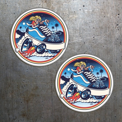 Vans Silicone Stickers Ride My Furious 2 pcs