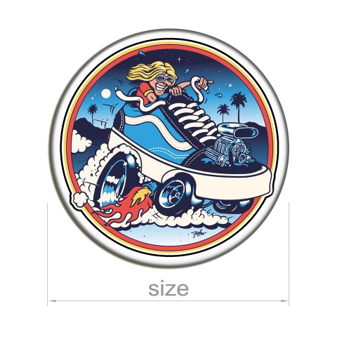 Vans Silicone Stickers Ride My Furious 2 pcs