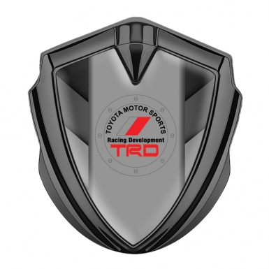 Toyota TRD Emblem Self Adhesive Graphite Grey Side Panels Round Logo