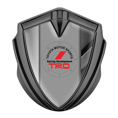 Toyota TRD Trunk Emblem Badge Graphite Difference Frame Circle Logo
