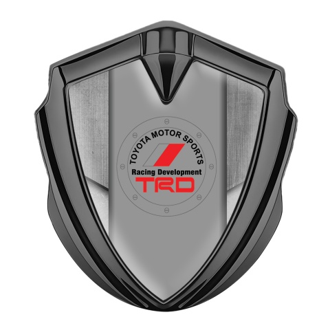 Toyota TRD Bodyside Badge Self Adhesive Graphite Stone Slab Motif
