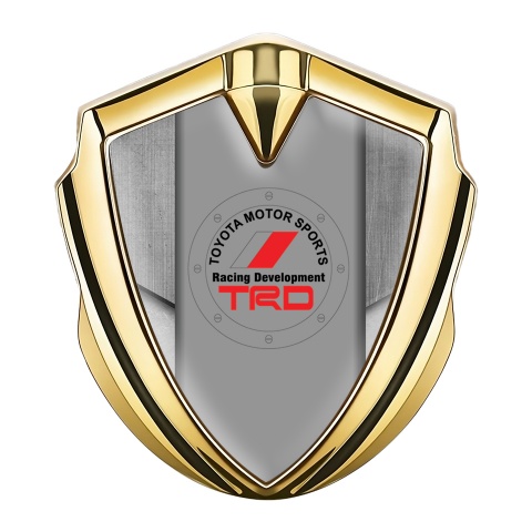 Toyota TRD Bodyside Badge Self Adhesive Gold Stone Slab Motif