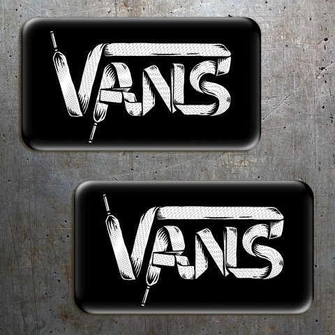 Vans Stickers Domed Shoelaces Black 2 pcs