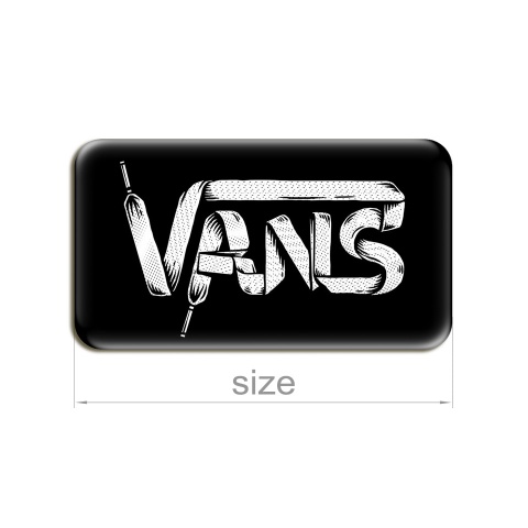 Vans Stickers Domed Shoelaces Black 2 pcs