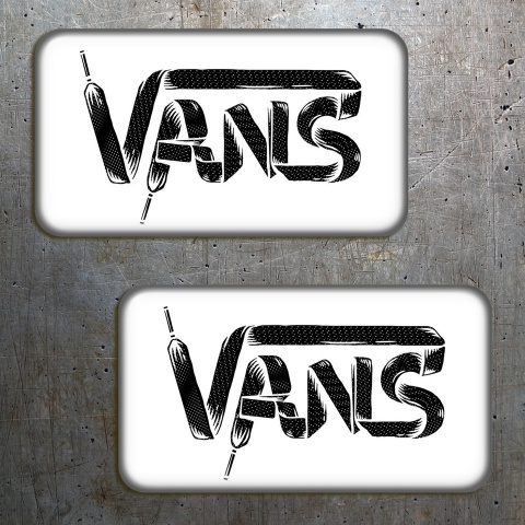 Vans Stickers Domed Shoelaces White 2 pcs