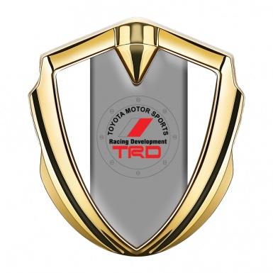 Toyota Bodyside Emblem Self Adhesive Gold Pearly White Red Logo Motif