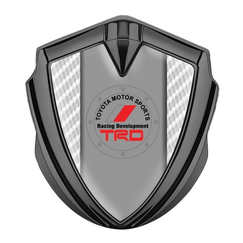Toyota TRD Emblem Trunk Badge Graphite White Ebony Carbon Red Design