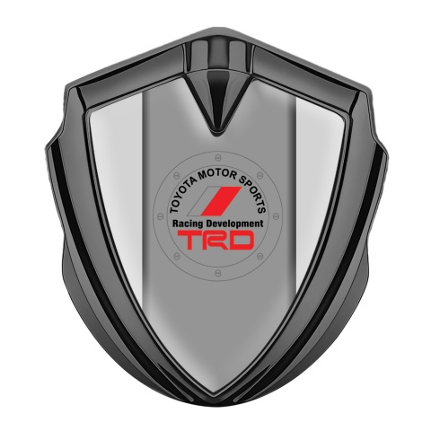 Toyota TRD Emblem Self Adhesive Graphite Moon Grey Racing Development