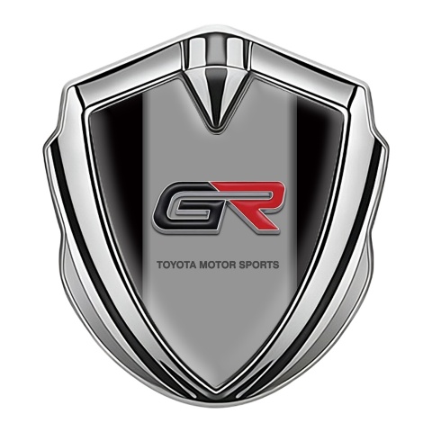 Toyota GR Trunk Emblem Badge Silver Black Noir Relief Logo Edition