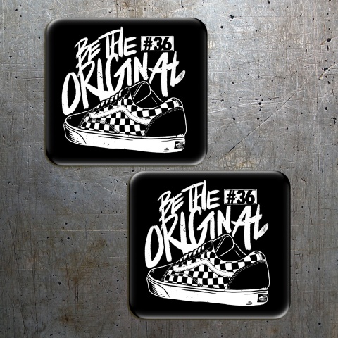 Vans Silicone Stickers Be The Original Black 2 pcs