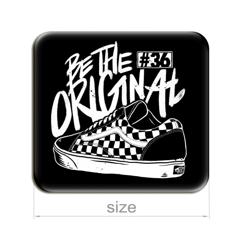 Vans Silicone Stickers Be The Original Black 2 pcs