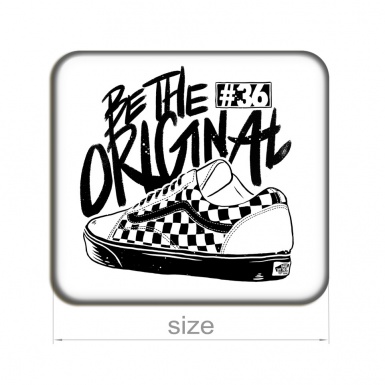 Vans Silicone Stickers Be The Original White 2 pcs