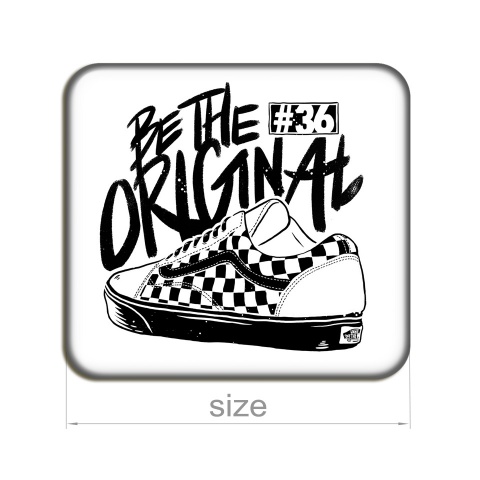 Vans Silicone Stickers Be The Original White 2 pcs