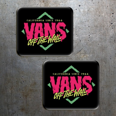 Vans Silicone Stickers California Since Black 2 pcs