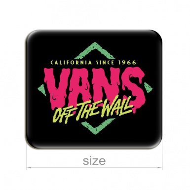 Vans Silicone Stickers California Since Black 2 pcs