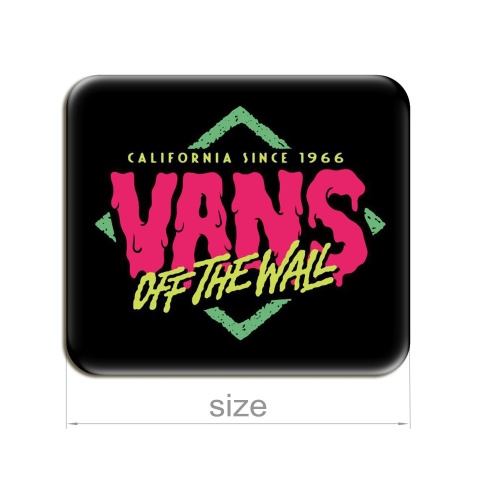 Vans Silicone Stickers California Since Black 2 pcs