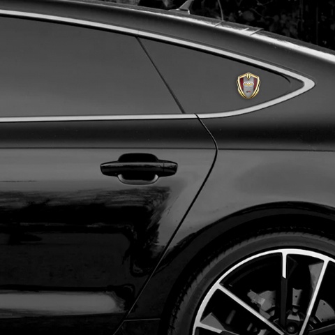 Toyota Bodyside Badge Self Adhesive Gold Red Fragments Yellow Logo