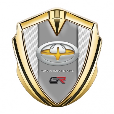Toyota GR Emblem Trunk Badge Gold White Carbon Grey Yellow Edition