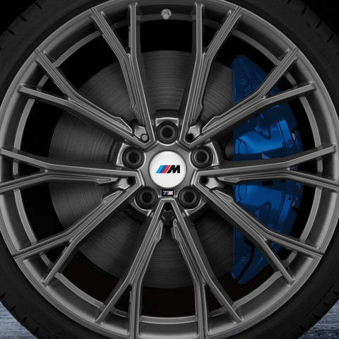 BMW M Power Silicone Stickers White and Black M