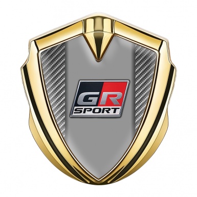 Toyota GR Emblem Car Badge Gold Light Carbon Black Red Sport Logo