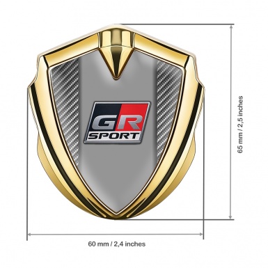 Toyota GR Emblem Car Badge Gold Light Carbon Black Red Sport Logo