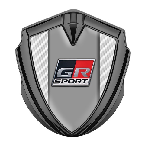 Toyota GR Bodyside Badge Self Adhesive Graphite White Carbon Sport Edition