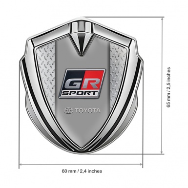 Toyota Bodyside Emblem Self Adhesive Silver Treadplate Frame Sport Logo