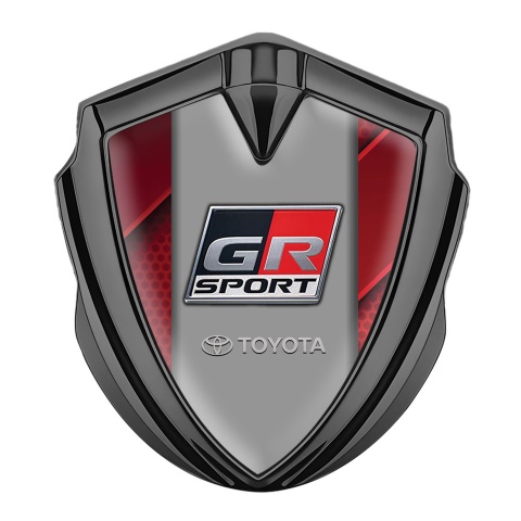 Toyota GR Trunk Emblem Badge Graphite Red Plates Frame Racing Edition