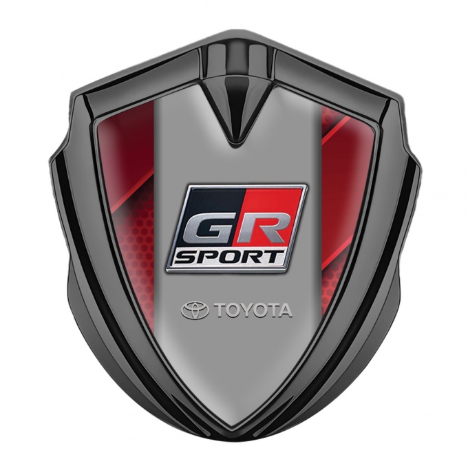Toyota GR Trunk Emblem Badge Graphite Red Plates Frame Racing Edition