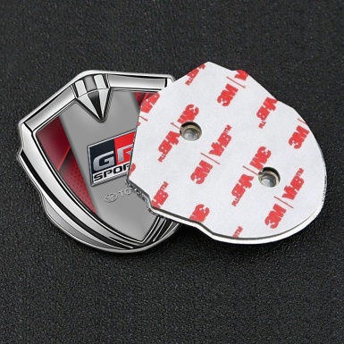 Toyota GR Trunk Emblem Badge Silver Red Plates Frame Racing Edition