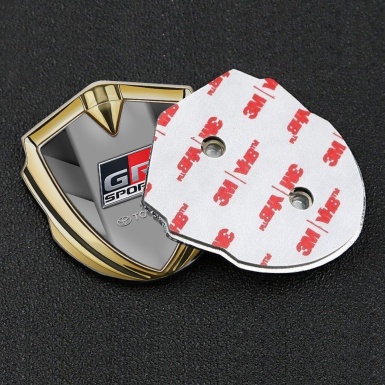 Toyota Bodyside Emblem Self Adhesive Gold Greyscale Sides Sport Logo