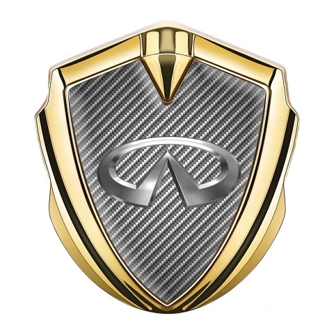Infiniti Emblem Car Badge Gold Light Carbon Chromatic Logo Edition