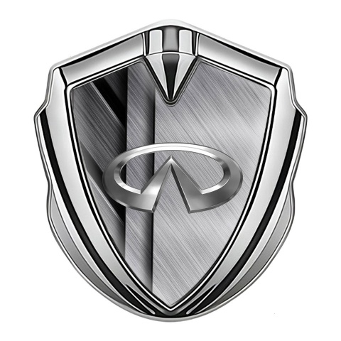 Infiniti Emblem Badge Self Adhesive Silver Mixed Metal Panels Variant