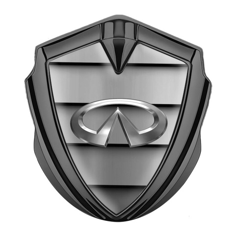 Infiniti Emblem Fender Badge Graphite Shutter Panels Chrome Edition