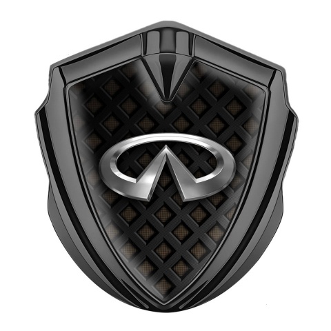 Infiniti Bodyside Domed Emblem Graphite Waffle Effect Chromatic Edition