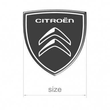 Citroen Silicone Sticker Grey New Design