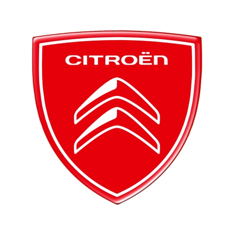 Citroen Silicone Sticker Red White New Design