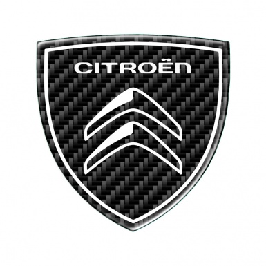 Citroen Silicone Sticker Carbon New Design