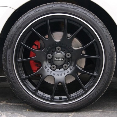 BBS Silicone Stickers Center Hub White Logo