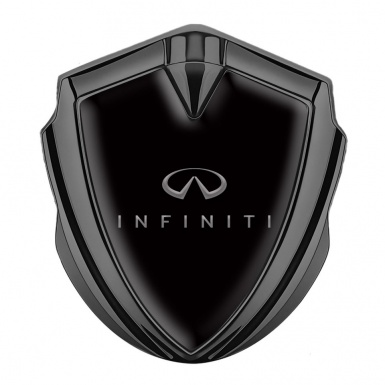 Infiniti Emblem Self Adhesive Graphite Black Base Gradient Logo Edition