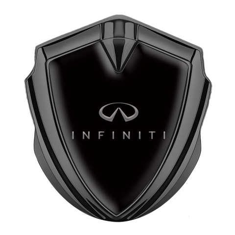Infiniti Emblem Self Adhesive Graphite Black Base Gradient Logo Edition