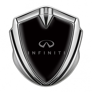 Infiniti Emblem Self Adhesive Silver Black Base Gradient Logo Edition