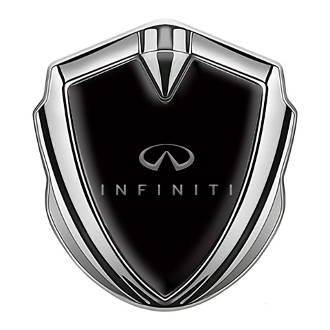 Infiniti Emblem Self Adhesive Silver Black Base Gradient Logo Edition